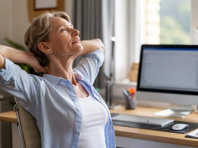 Nach 40: Diese einfache Rückenübung aus der Physiotherapie kann laut Experten Verspannungen durch Büroarbeit deutlich reduzieren